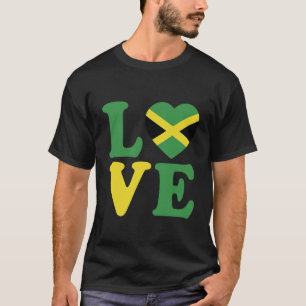 T-shirt Modern Love Jamaïque Heart Flag