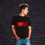 T-shirt Modern Love Valentines Day custom photo<br><div class="desc">Simple and modern love celebration design.
You can find more in the "Love Tshirts" collection.
Happy Valentine's Day !!!
Enjoy your shopping!</div>