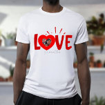 T-shirt Modern Love Valentines Day cute custom photo<br><div class="desc">Simple and modern love celebration design.
You can find more in the "Love Tshirts" collection.
Happy Valentine's Day !!!
Enjoy your shopping!</div>