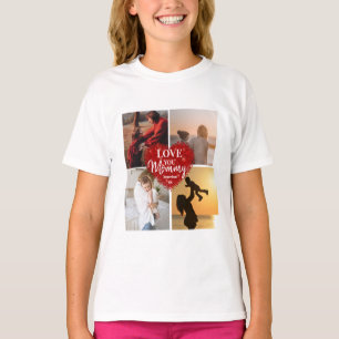 T-shirt Modern Love You Maman/Maman/Other Photo Collage