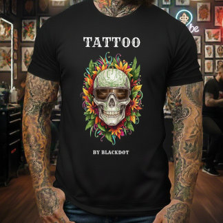 T-shirt Modern Skull Tattoo Style Tattooist Graphic