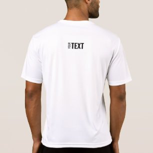 T-shirt Modern Sport Back Imprimer Modèle Mens Blanc