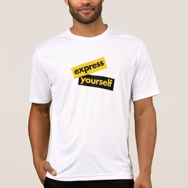T-shirt Modern, vibrant, bold graphic of Express Yourself (Devant)
