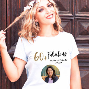 T-shirt Moderne 60 et Fabuleux Photo 60e anniversaire