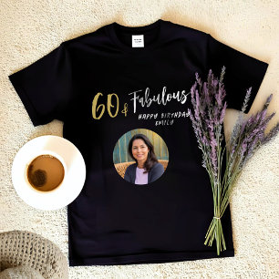 T-shirt Moderne 60 et Fabuleux Photo 60e anniversaire