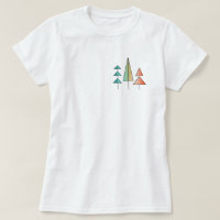 moderne arc-en-ciel arbres roses sarcelle simple m