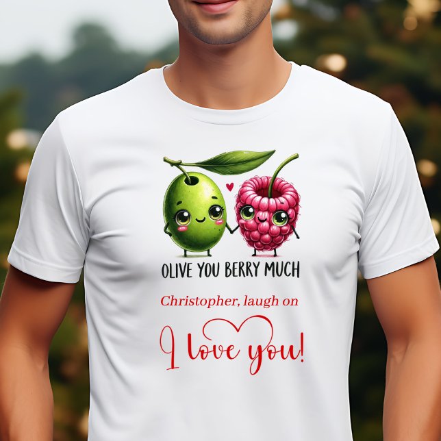 T-shirt moderne avec citation drôle de nourriture  (Modern Valentine Funny Food Love Quote T-Shirt)