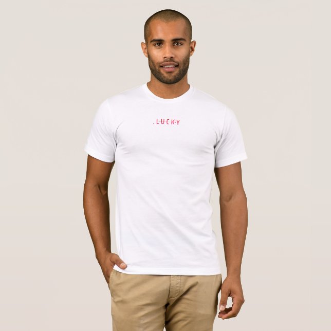 T-shirt Moderne Chanceux Cool (Devant entier)