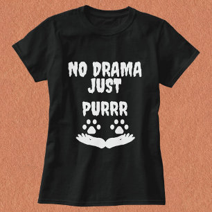 T-shirt Moderne Cute Funny Cat Pet Citation Personnalisée