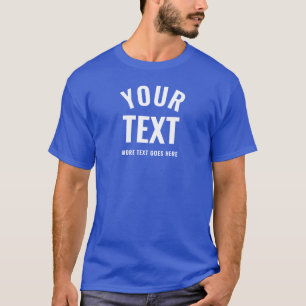 T-shirt Moderne Élégant et Profond Bleu Royal Meilleur Mod