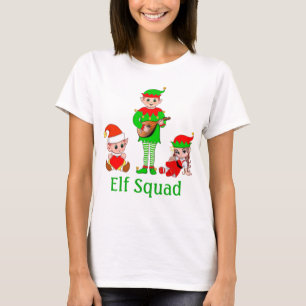 T-Shirt Moderne Elfe de Noël Squad