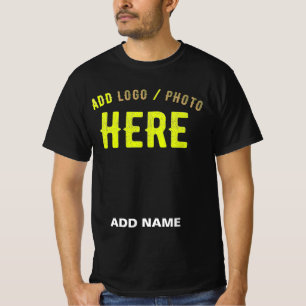 T-SHIRT MODERNE ET MODERNE PERSONNALISABLE NOIR VÉRIFIÉ