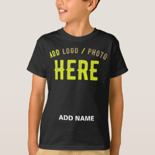 T-SHIRT MODERNE ET MODERNE PERSONNALISABLE NOIR VÉRIFIÉ