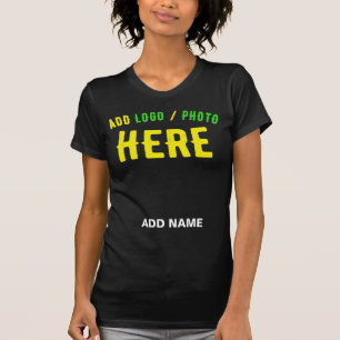 T-SHIRT MODERNE ET MODERNE PERSONNALISABLE NOIR VÉRIFIÉ