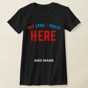 T-SHIRT MODERNE ET MODERNE PERSONNALISABLE NOIR VÉRIFIÉ