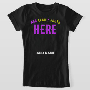 T-Shirt MODERNE ET MODERNE PERSONNALISABLE NOIR VÉRIFIÉ