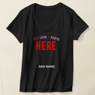 T-SHIRT MODERNE ET MODERNE PERSONNALISABLE NOIR VÉRIFIÉ