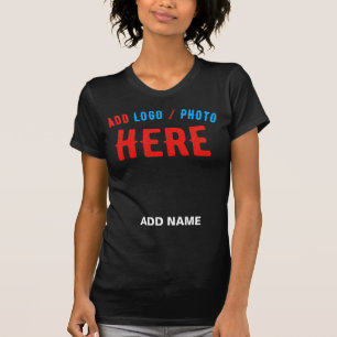 T-SHIRT MODERNE ET MODERNE PERSONNALISABLE NOIR VÉRIFIÉ