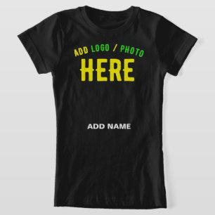 T-Shirt MODERNE ET MODERNE PERSONNALISABLE NOIR VÉRIFIÉ