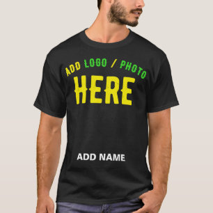 T-SHIRT MODERNE ET MODERNE PERSONNALISABLE NOIR VÉRIFIÉ
