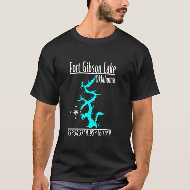T-shirt Moderne Fort Gibson Lake - Oklahoma (Devant)