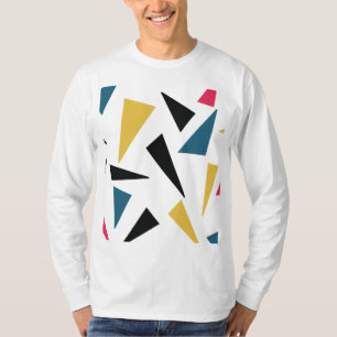 T-shirt Moderne, gai, amusant, vibrant motif géométrique