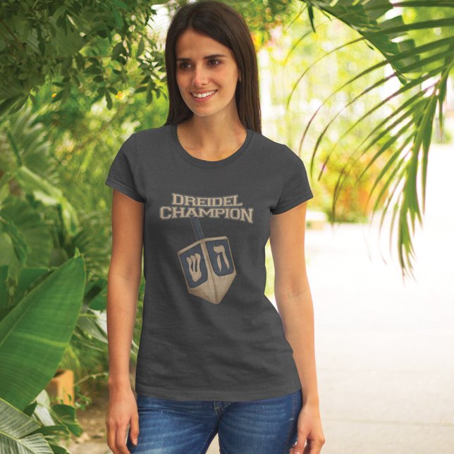 T-shirt Moderne Hanoukka Funny Dreidel Champion Maman (Créateur téléchargé)