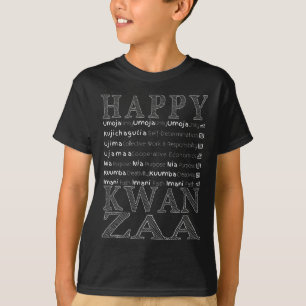 T-shirt Moderne Happy Kwanzaa