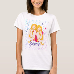T-Shirt Moderne Jumeaux Gémeaux Zodiaque