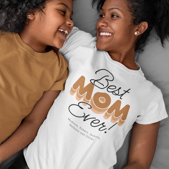T-shirt Moderne Meilleure Maman (Créateur téléchargé)