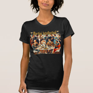 T-shirt Moderne Milieu de Siècle Les Intellectuels Martini
