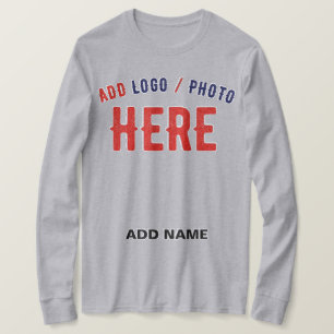 T-SHIRT MODERNE MODERNE PERSONNALISABLE GRAY VÉRIFIÉ