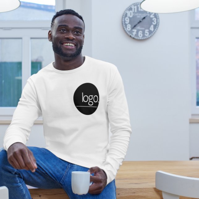 T-SHIRT MODERNE MONOCHROME MARQUE D'AFFAIRES UNIFORME NOM  (Créateur téléchargé)