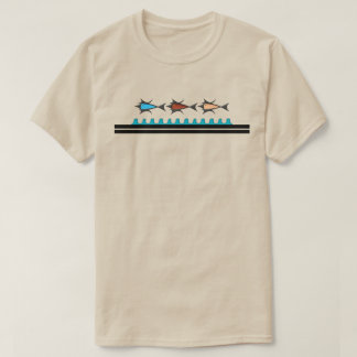 T-shirt Moderne Rétro - 3 poissons
