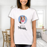 T-shirt Moderne Simple Animaux de compagnie Maman Photo pe<br><div class="desc">Maman de chien ... Surprenez votre maman de chien préférée cette Fête des Mères, Noël ou son anniversaire avec ce super mignon t-shirt personnalisé photo animal de compagnie. Customisez cette chemise de maman chien avec les photos préférées de votre chien, et le nom. Cette chemise pour chien est un must...</div>