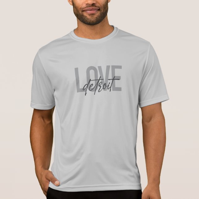 T-shirt Moderne, simple, cool, design urbain Amour Detroit (Devant)