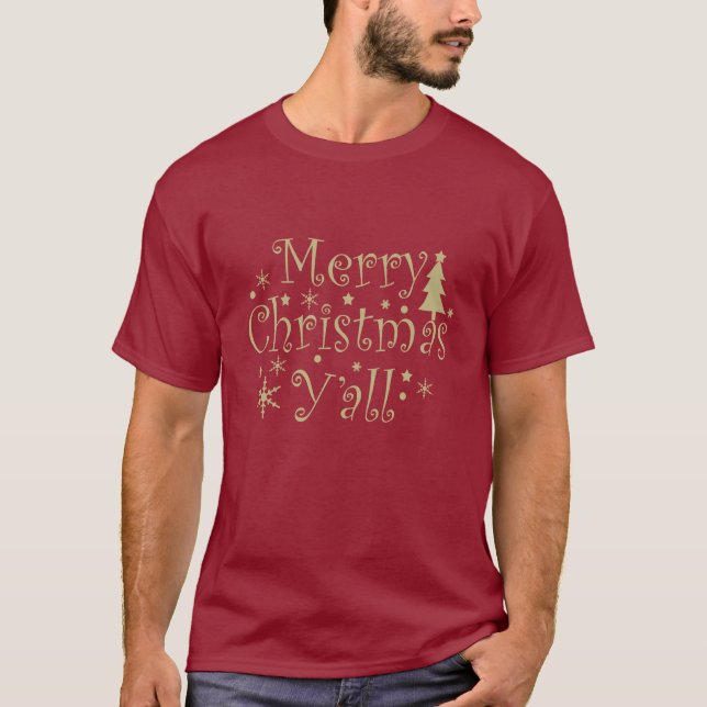 T-shirt Moderne Simple Joyeux Noël party (Devant)