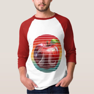 T-shirt Moderne Vintage Tendance Pi Day Pomme Fruit