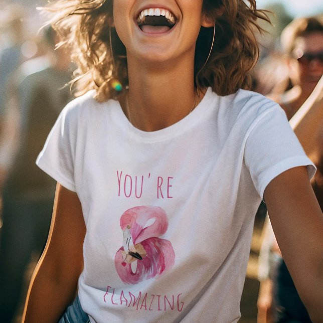 T-shirt Moderne Vous Flamazirez Beauté Flamant rose rose (Créateur téléchargé)