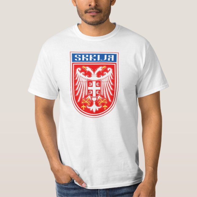 T-shirt Moderni de Grb Srbije (Devant)
