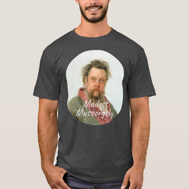 T-shirt Modeste Mussorgsky Composer Portrait (Devant)
