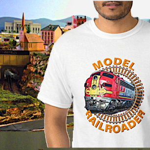 T-shirt Modifier le modèle de texte Railroader Red Yellow