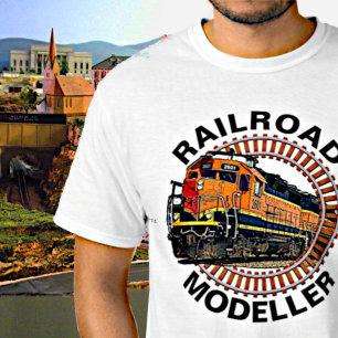 T-shirt Modifier le texte Modeleur ferroviaire Orange Dies