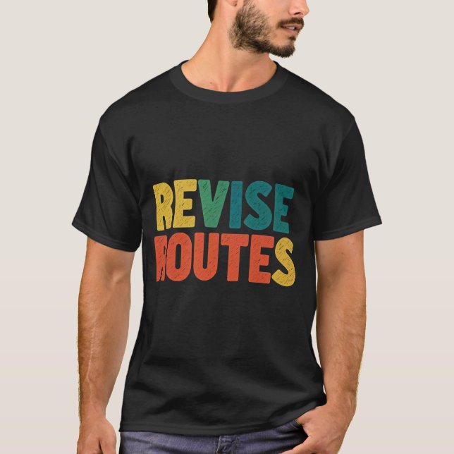 T-shirt Modifier les itinéraires (Devant)