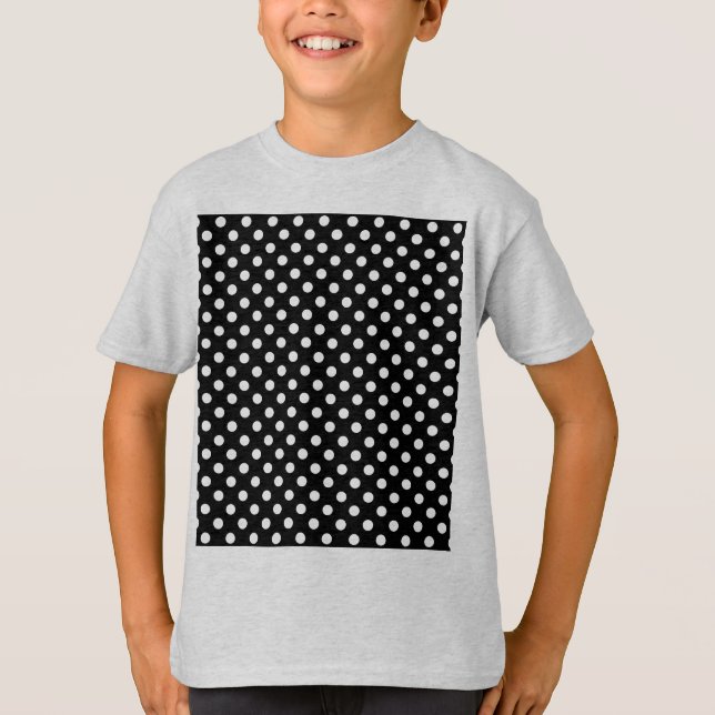 T-shirt Modifier Pois gris N'importe quelle couleur Clique (Devant)
