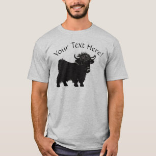 T-shirt Modifier votre texte Highland Cow Calf