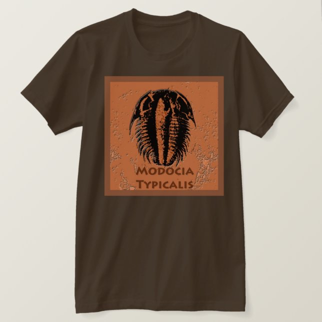 T-shirt Modocia Typicalis Fossile Trilobite (Design devant)