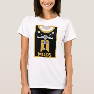 T-shirt Mods Et Rockers Anglais D'Inspiration vintage