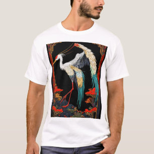 T-shirt Moebius Crane Dragon Pixel Art - Style Maquenda"