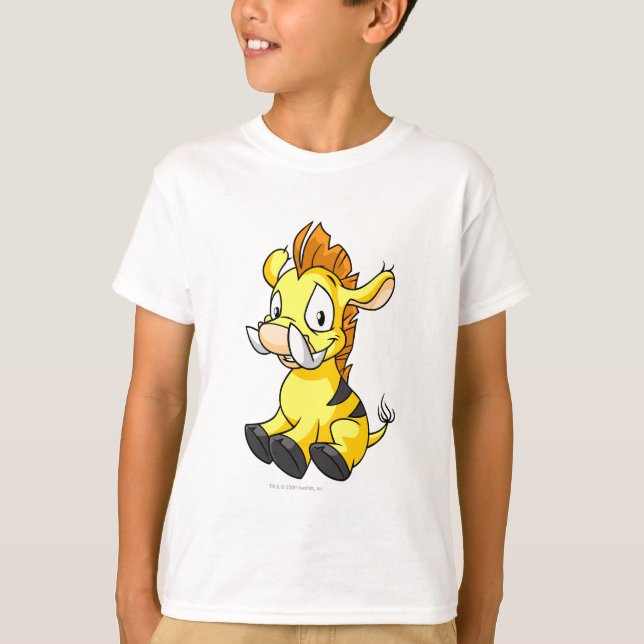 T-shirt Moehog jaune (Devant)
